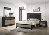 Orleans Furniture - Coaster - Valencia 4-piece Eastern King Bedroom Set Black - 223041KE-S4